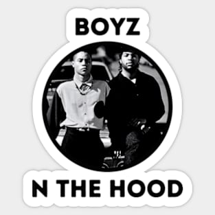 bouz n the hood ll dark blue Sticker